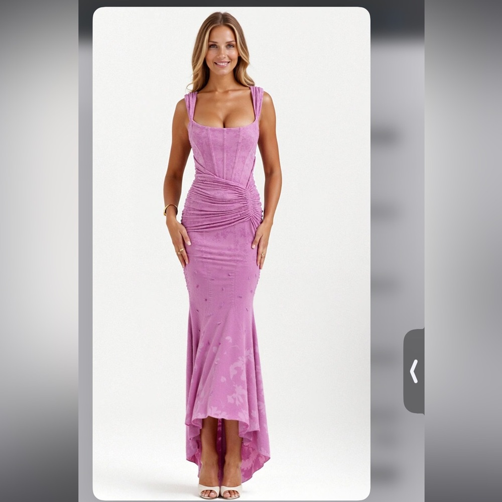 Elegant Purple Evening Gown